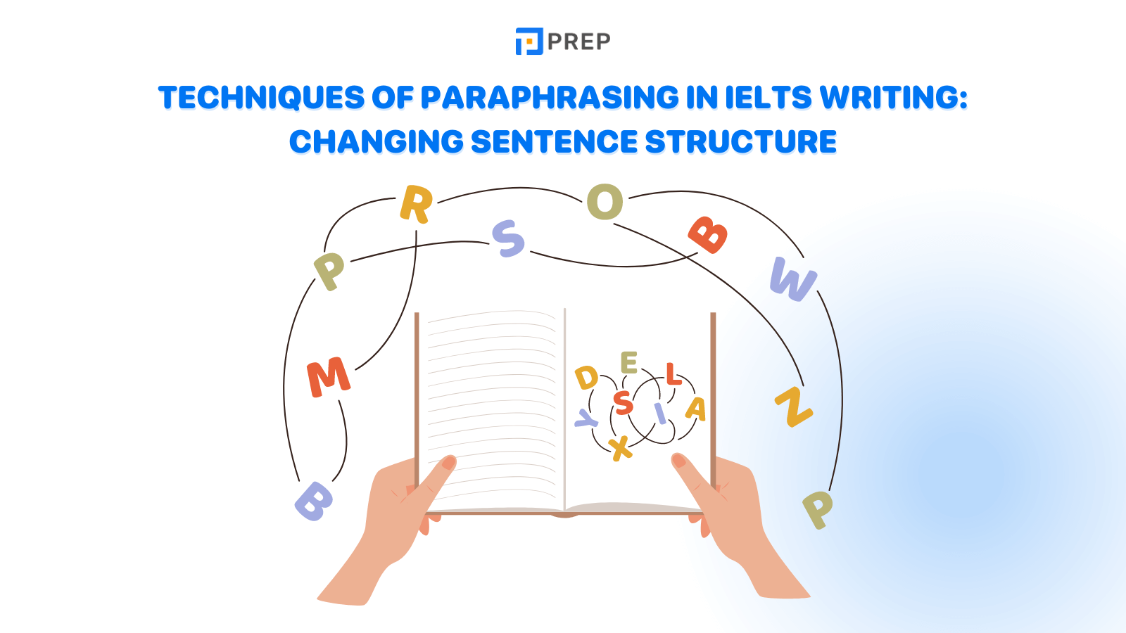 Techniques of paraphrasing in IELTS Writing: Changing sentence structure