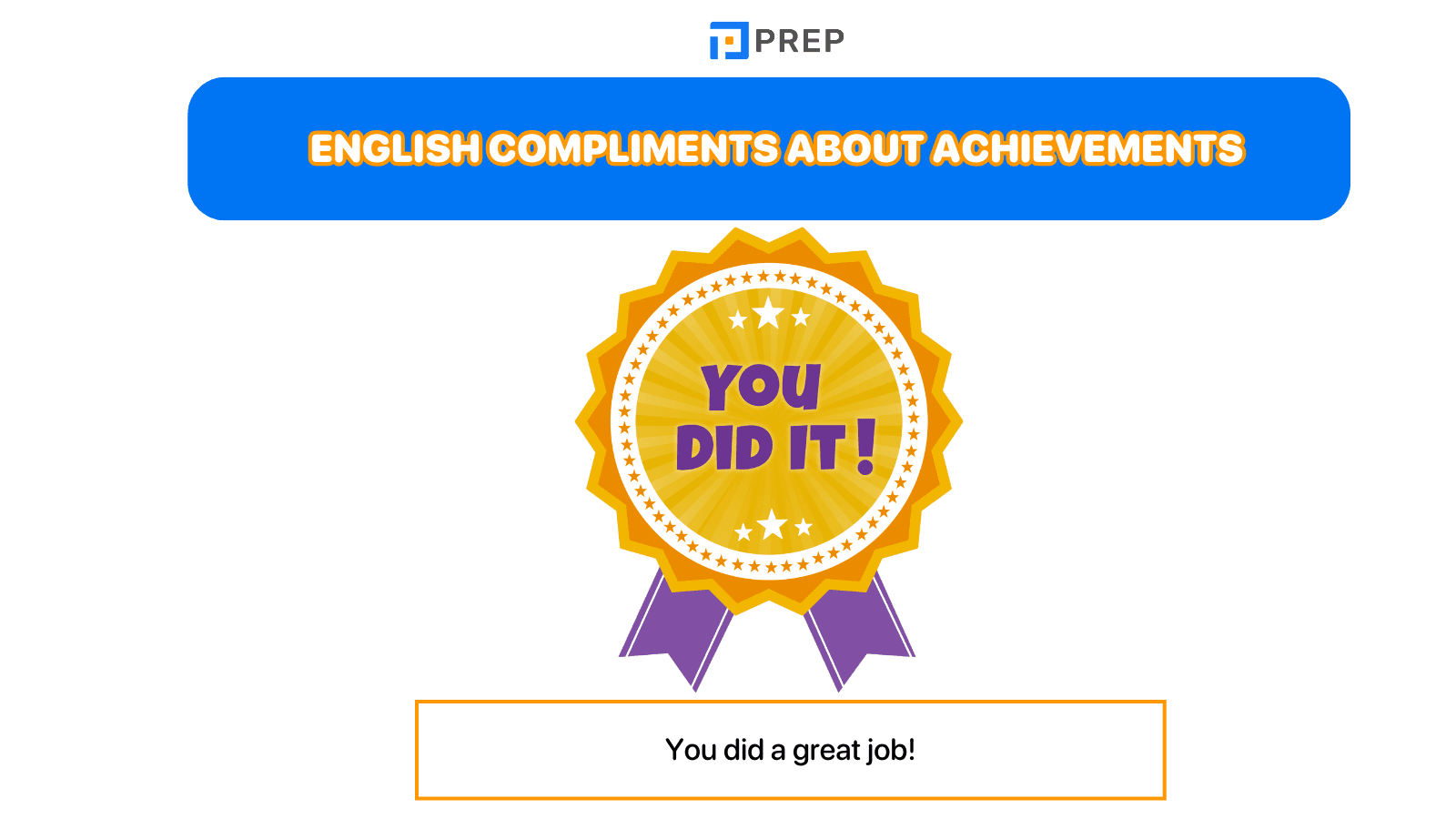 English compliments about achievements