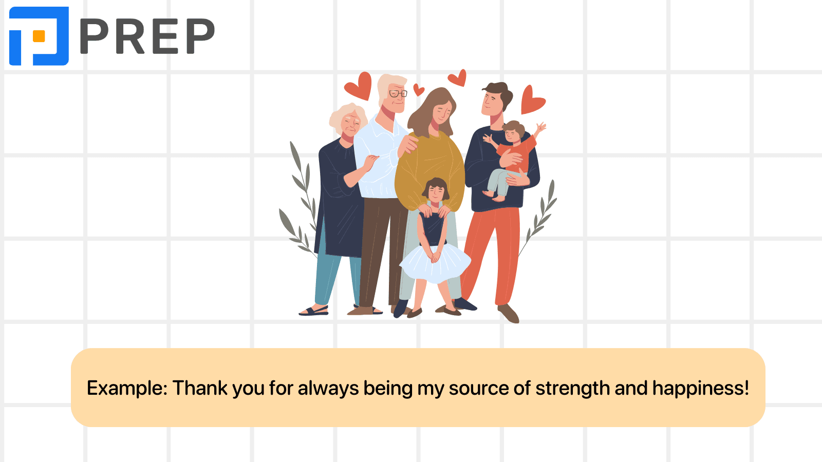 English expressions to say thank you in the family