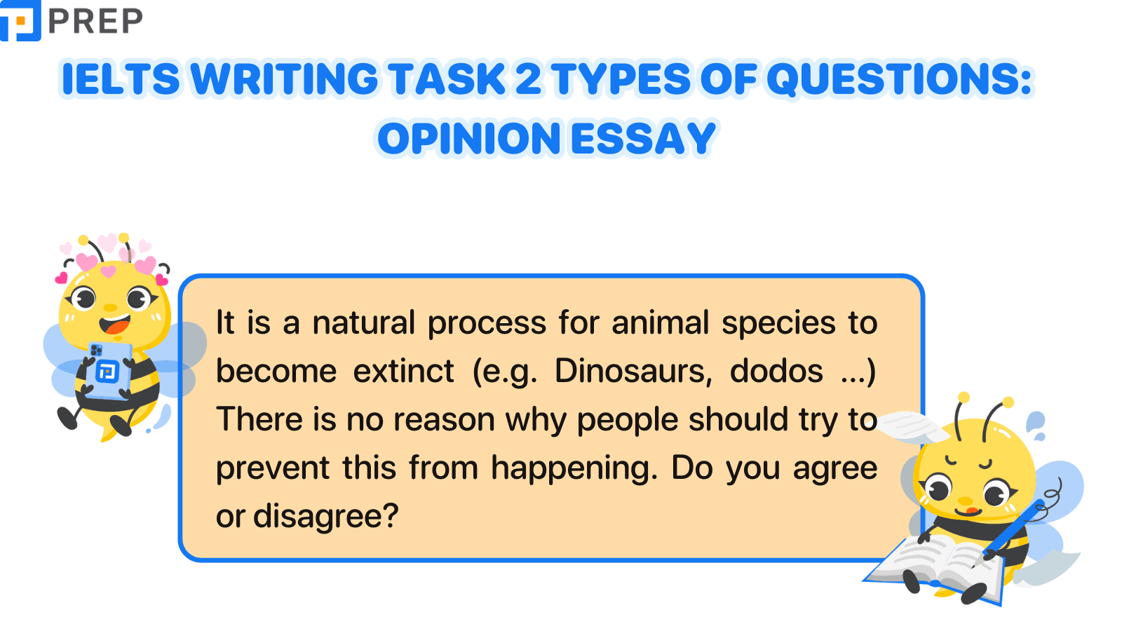 IELTS Academic Writing Task 2 Questions Types - Opinion Essay