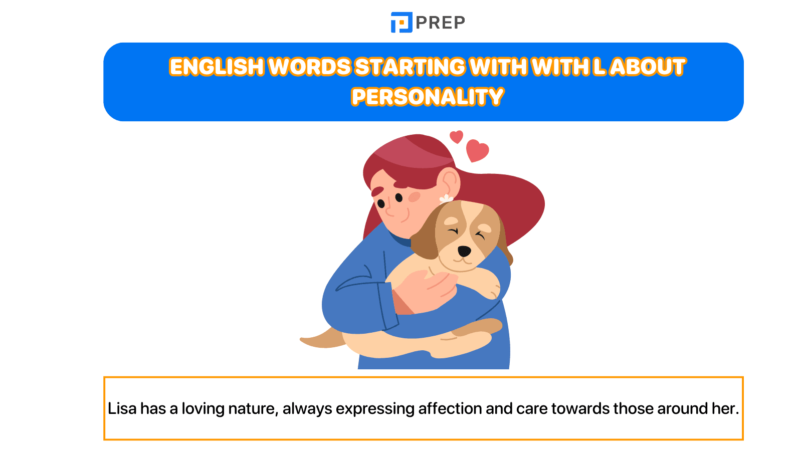 English words starting with L about personality