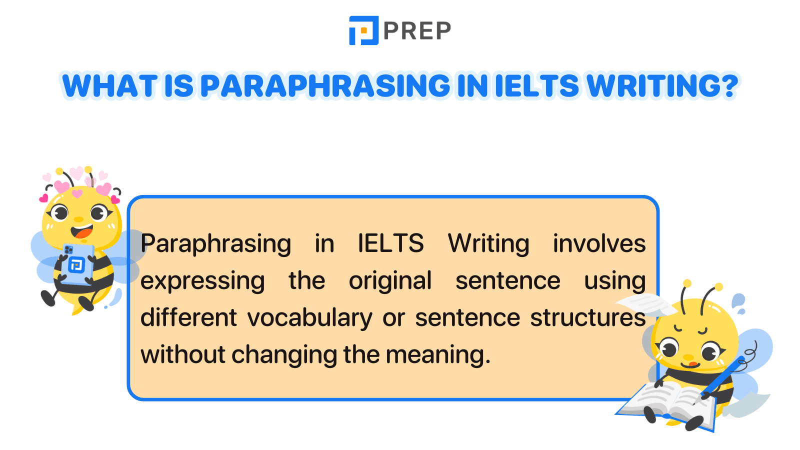 What is paraphrasing in IELTS Writing?